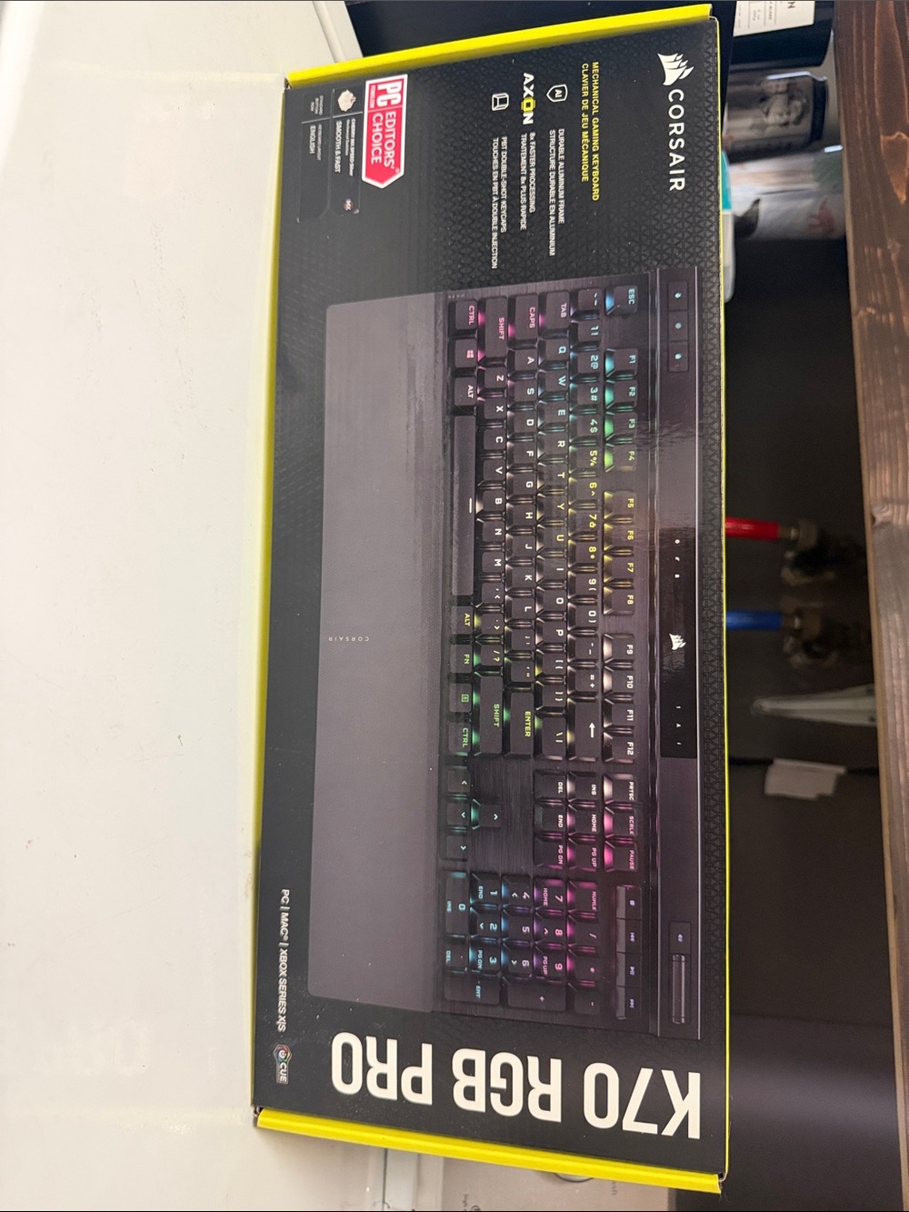 Corsair K70 RGB PRO Mechanical Keyboard — Black with Multi-color RGB